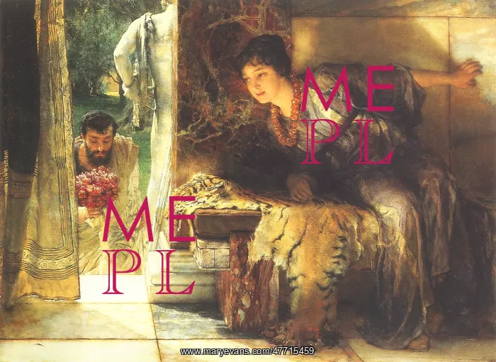 : Welcome Footsteps, by Alma-Tadema : Welcome Footsteps, by Alma-Tadema