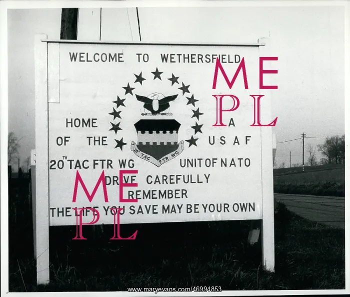 : Welcome to Wethersfield, camp sign, before planned protest : Welcome to Wethersfield, camp sign, before planned protest