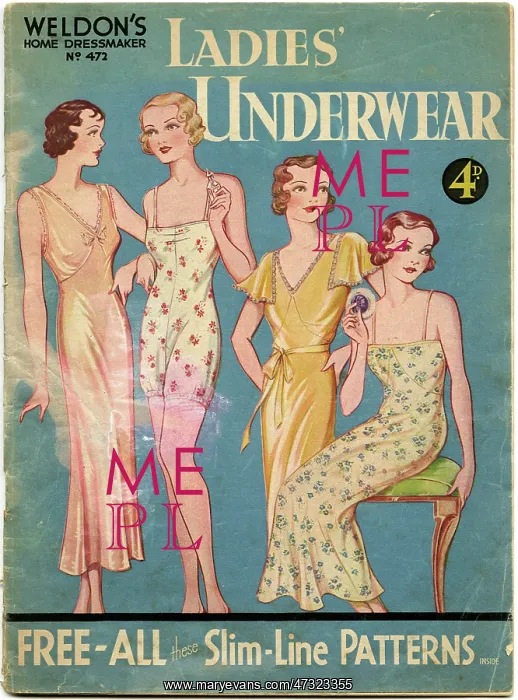 : Weldon's Lingerie 1930s : Weldon's Lingerie 1930s