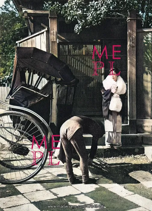 : Well-known Japanese actress about to a take a rickshaw : Well-known Japanese actress about to a take a rickshaw