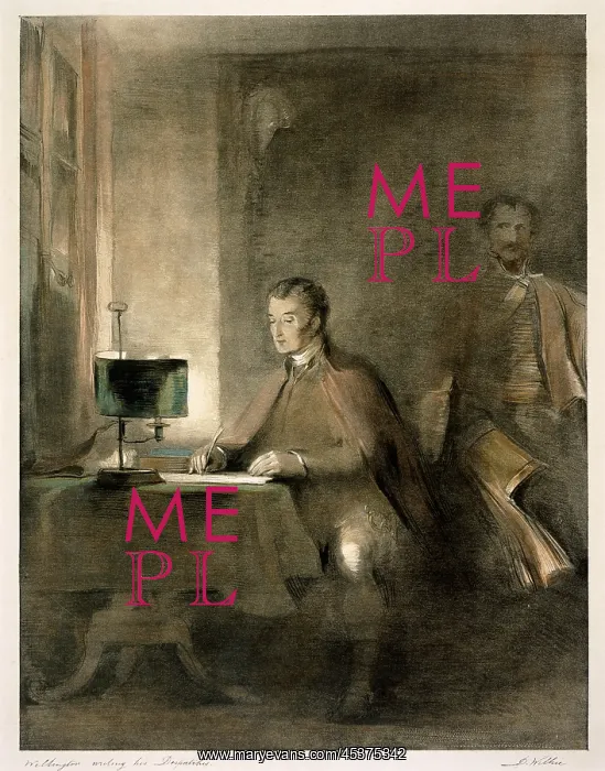 : Wellington Writing His Despatches : Wellington Writing His Despatches
