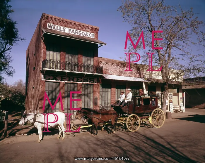 : Wells Fargo Office And Stagecoach : Wells Fargo Office And Stagecoach