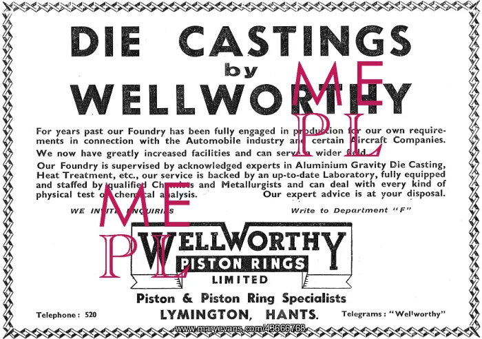  : Wellworthy Die Castings