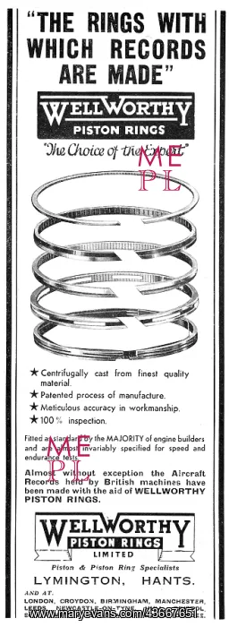  : Wellworthy Piston Rings
