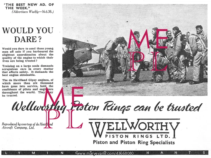 : Wellworthy Thermocrom Piston Rings : Wellworthy Thermocrom Piston Rings