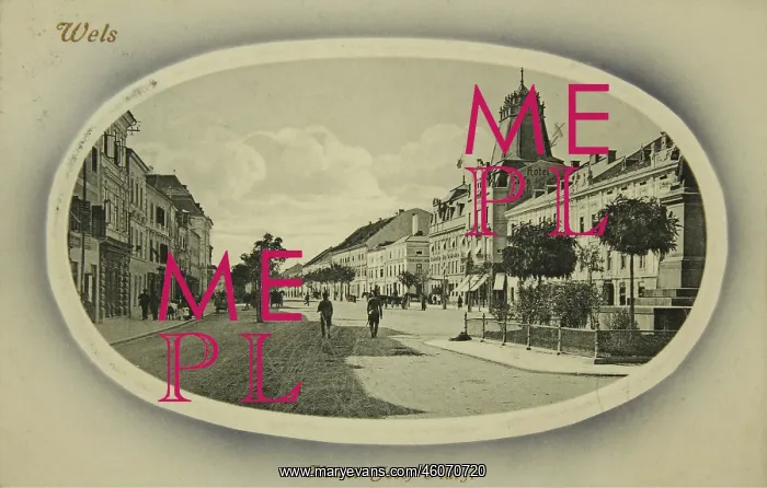 : Wels. Kaiser Josef Platz. 1910. Collotype [platinum : Wels. Kaiser Josef Platz. 1910. Collotype [platinum