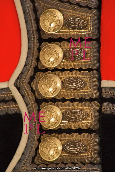 : Welsh Guards tunic, c1900-50 : Welsh Guards tunic, c1900-50