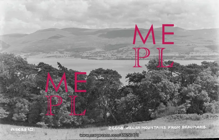 : Welsh Mountains from Beaumaris : Welsh Mountains from Beaumaris