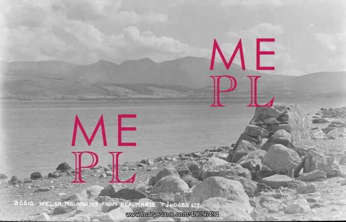 : Welsh Mountains from Beaumaris : Welsh Mountains from Beaumaris