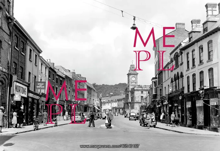  : Welshpool, Broad Street c1955