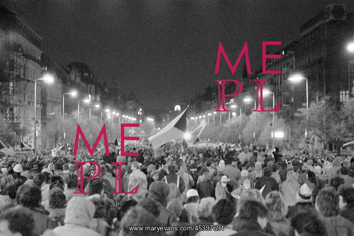 : Wenceslas Square - demonstration : Wenceslas Square - demonstration