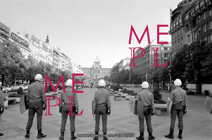 : Wenceslas Square - demonstration - protest - police : Wenceslas Square - demonstration - protest - police