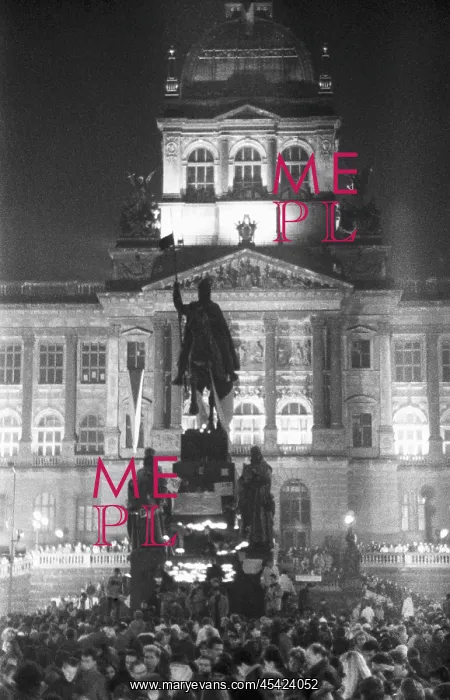 : Wenceslas Square - statue - monument - demonstration : Wenceslas Square - statue - monument - demonstration