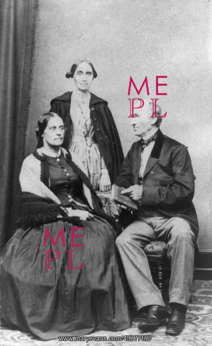 : Wendell Phillips, seated, with Susan B. Anthony : Wendell Phillips, seated, with Susan B. Anthony