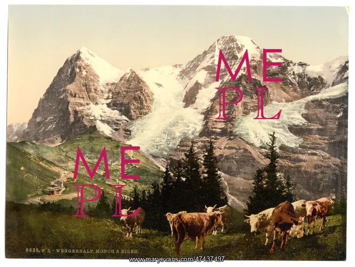 : Wengern, Monch and Eiger, Bernese Oberland, Switzerland : Wengern, Monch and Eiger, Bernese Oberland, Switzerland