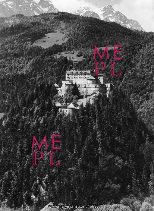  : Werfen castle in Salzburg before the