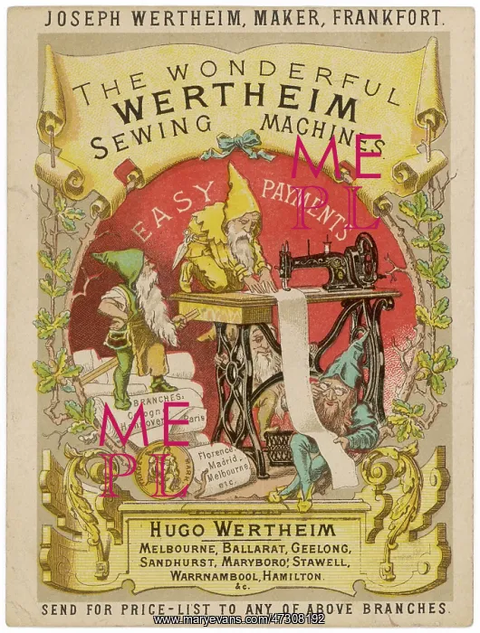 : WERTHEIM'S SEWINGMACHINE : WERTHEIM'S SEWINGMACHINE