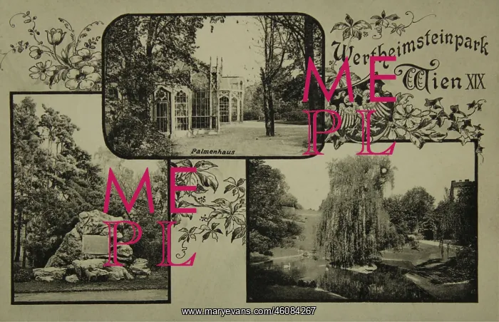 : Wertheimsteinpark in Vienna XIX Dobling. Three : Wertheimsteinpark in Vienna XIX Dobling. Three