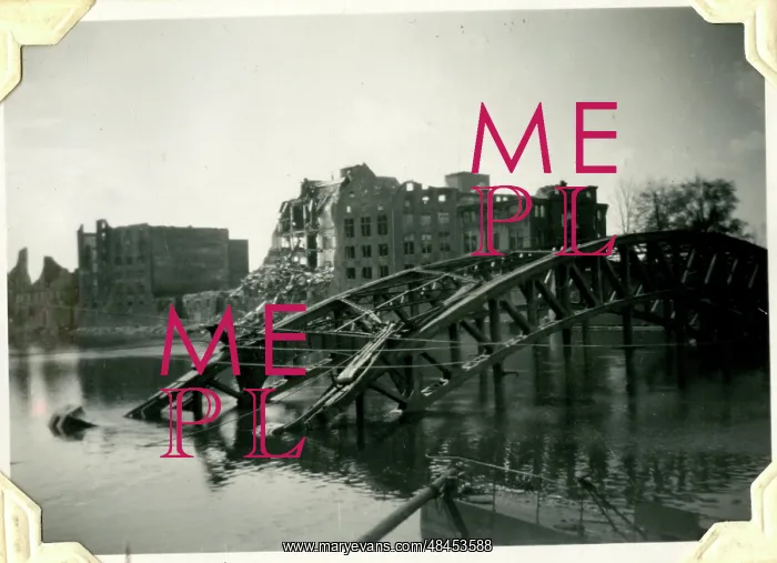 : Weser River at Bremen, Germany, WW2 : Weser River at Bremen, Germany, WW2