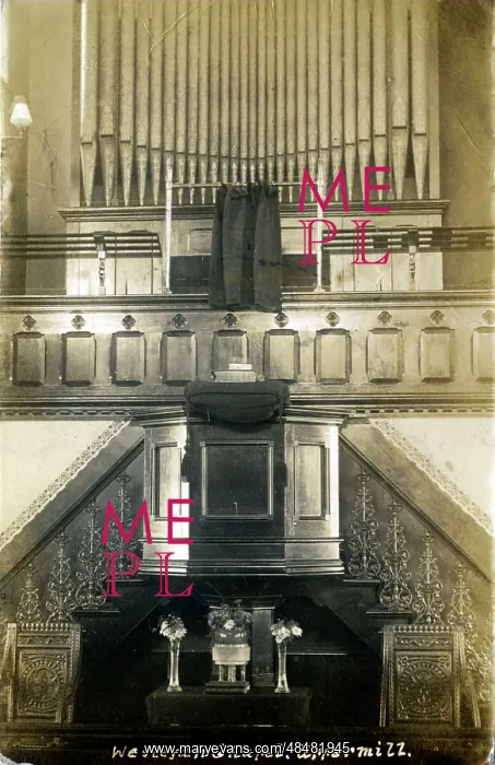 : Wesleyan Chapel Interior, Uppermill, Yorkshire : Wesleyan Chapel Interior, Uppermill, Yorkshire