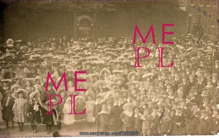 : Wesleyan Procession, Hinchliffe Mill, Yorkshire : Wesleyan Procession, Hinchliffe Mill, Yorkshire