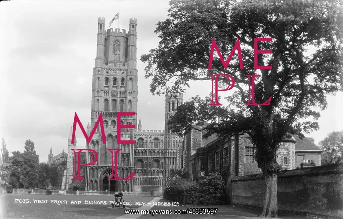 : West Front and Bishop's Palace, Ely : West Front and Bishop's Palace, Ely