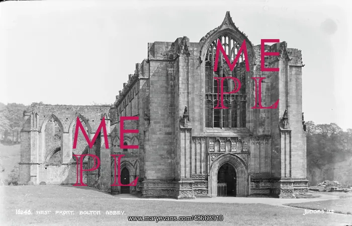 : West Front of Bolton Abbey : West Front of Bolton Abbey