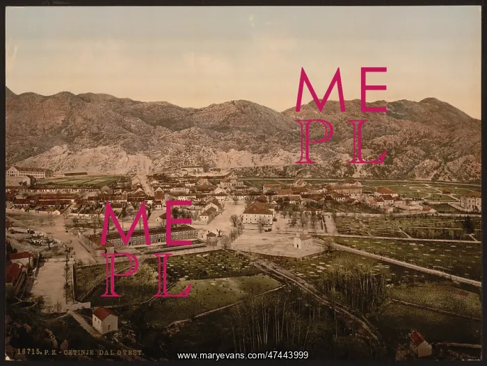 : From the west, Cetinje, Montenegro : From the west, Cetinje, Montenegro