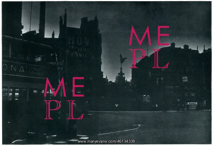 : The West End in blackout, September 1939 : The West End in blackout, September 1939