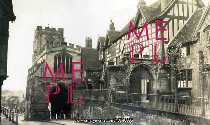 : West Gate and Leicester's Hospital, Warwick, Warwickshire : West Gate and Leicester's Hospital, Warwick, Warwickshire
