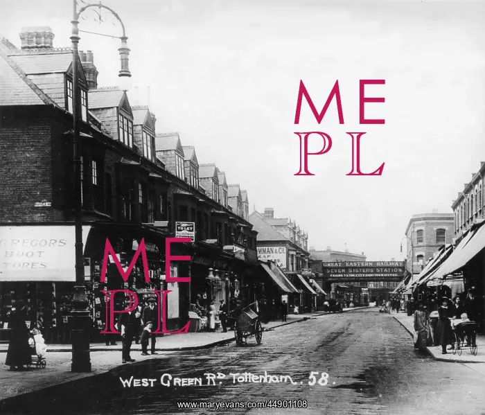 : West Green Road, Tottenham, 1905 : West Green Road, Tottenham, 1905