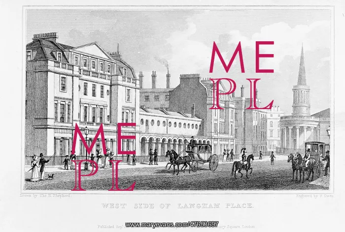 : West side of Langham Place, London : West side of Langham Place, London