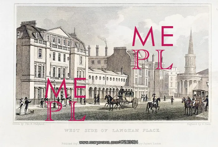 : West side of Langham Place, London : West side of Langham Place, London