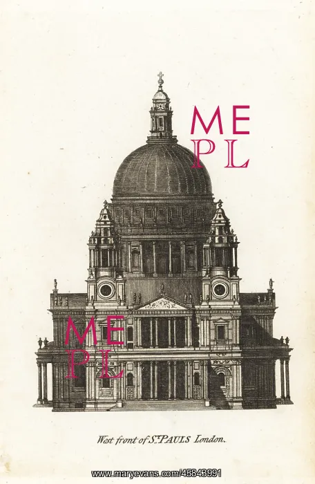 : West front of St Paul's Cathedral, London : West front of St Paul's Cathedral, London