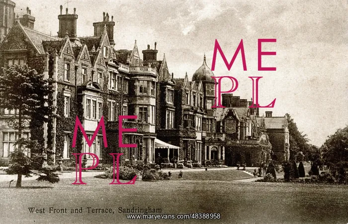  : West Front and Terrace, Sandringham, Norfolk