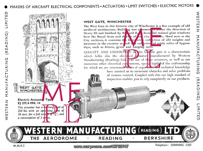 : Western Manufacturing - Electrical Actuators & Components : Western Manufacturing - Electrical Actuators & Components