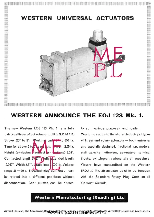 : Western Manufacturing - Electrical Actuators & Components : Western Manufacturing - Electrical Actuators & Components