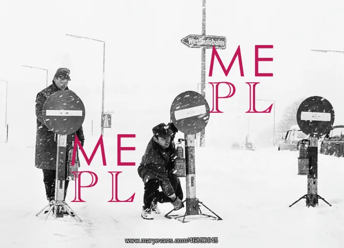 : Western motorway in Austria is closed due to snowfall 1969 : Western motorway in Austria is closed due to snowfall 1969