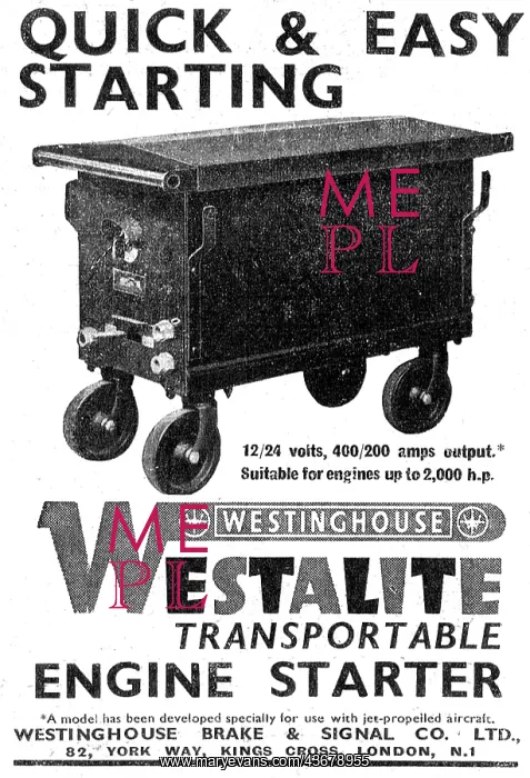 : Westinghouse Engine Starters : Westinghouse Engine Starters