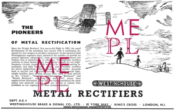 : Westinghouse Metal Rectifiers 1953 : Westinghouse Metal Rectifiers 1953