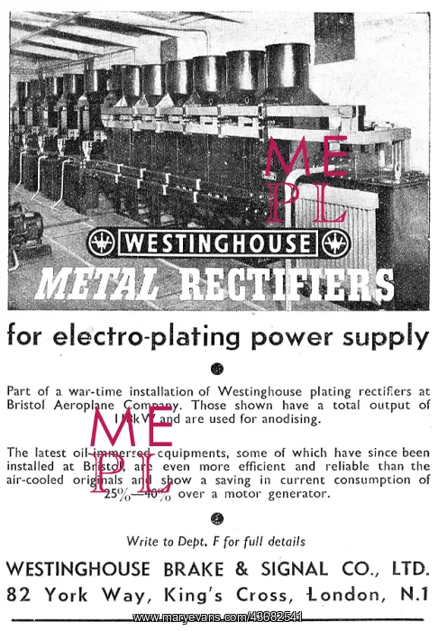 : Westinghouse Metal Rectifiers Industrial : Westinghouse Metal Rectifiers Industrial