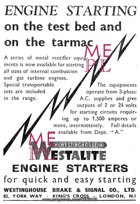 : Westinghouse Westalite Engine Starters : Westinghouse Westalite Engine Starters