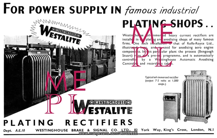 : Westinghouse WESTALITE Industrial Rectifiers : Westinghouse WESTALITE Industrial Rectifiers