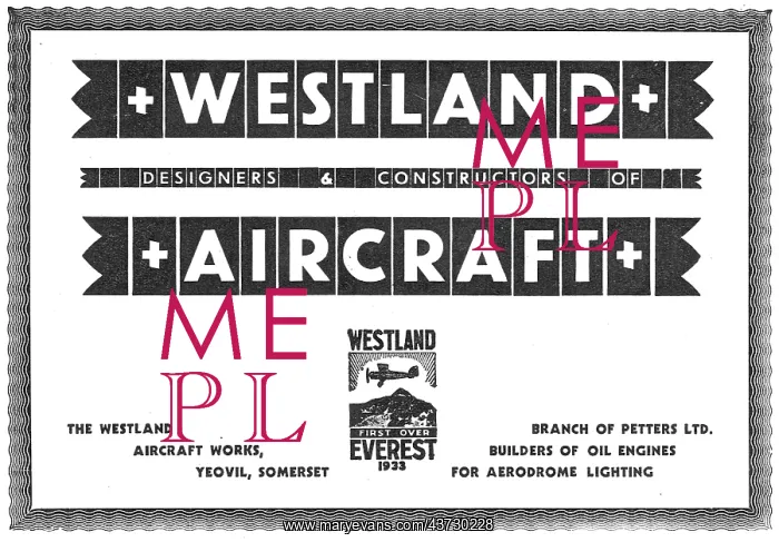 : Westland - Designers & Constructors : Westland - Designers & Constructors