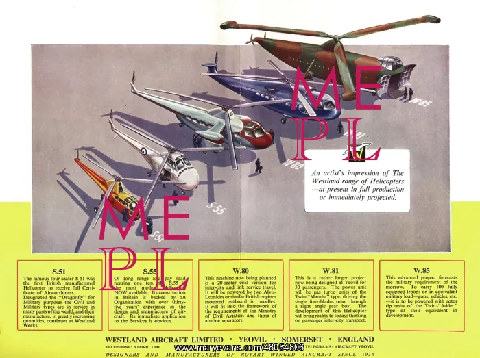 : Westland Helicopters brochure : Westland Helicopters brochure