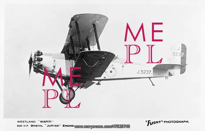 : Westland Wapiti British biplane : Westland Wapiti British biplane