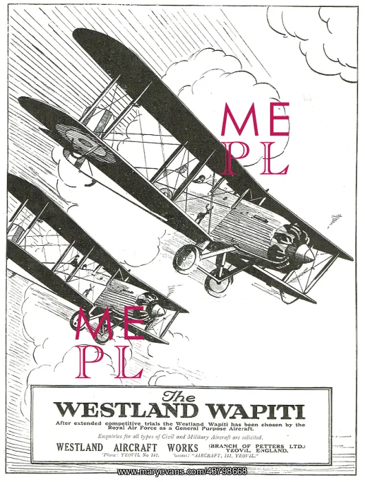: Westland Wapiti General Purpose Aircraft : Westland Wapiti General Purpose Aircraft