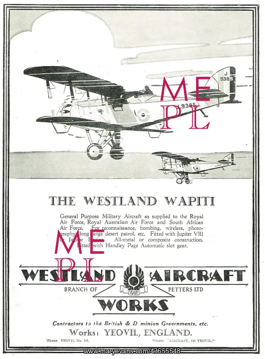 : Westland Wapiti J9385 : Westland Wapiti J9385