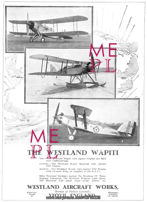 : Westland Wapiti J9385 : Westland Wapiti J9385