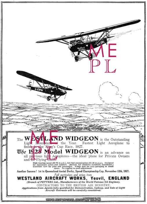 : Westland Widgeon G-EPBW G-EBRL : Westland Widgeon G-EPBW G-EBRL